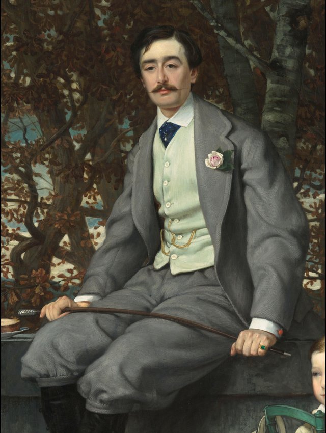 James Tissot, Portrait du marquis et de la marquise de Miramon et de leurs enfants, 1865, huile sur toile