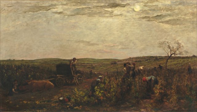 Charles-François Daubigny, Les Vendanges en Bourgogne, 1863, huile sur toile