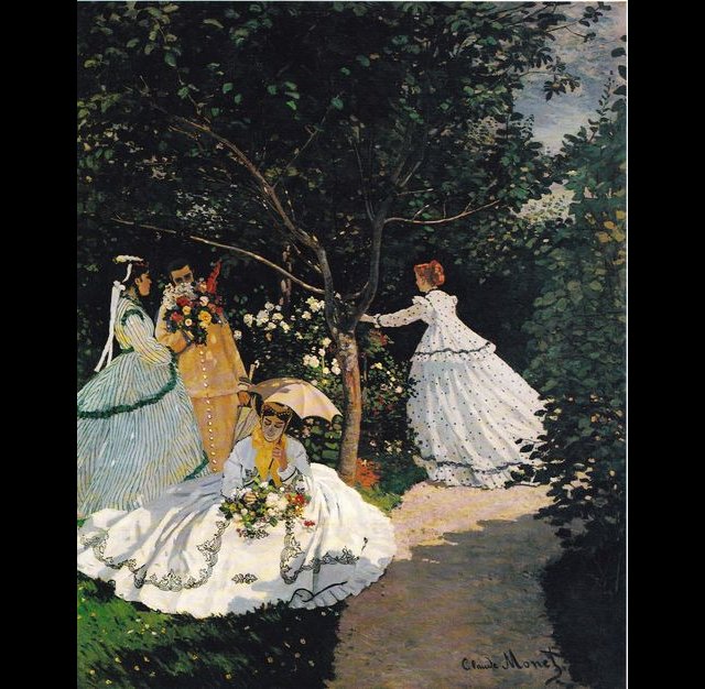 Claude Monet, Femmes au jardin, vers 1866, huile sur toile